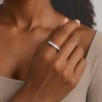 Luxuriant Lab Grown Diamond Band Ring in Rhodium OverlaySterling Silver  3.250  Ct._8802088_2