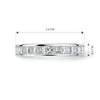 Luxuriant Lab Grown Diamond Band Ring in Rhodium OverlaySterling Silver  3.250  Ct._8802088_4