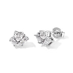 D'joy Moissanite Solitaire Stud Push Post Earring in Rhodium OverlaySterling Silver  1.160  Ct._8802707