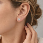 D'joy Moissanite Solitaire Stud Push Post Earring in Rhodium OverlaySterling Silver  1.160  Ct._8802707_2