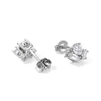 D'joy Moissanite Solitaire Stud Push Post Earring in Rhodium OverlaySterling Silver  1.160  Ct._8802707_3