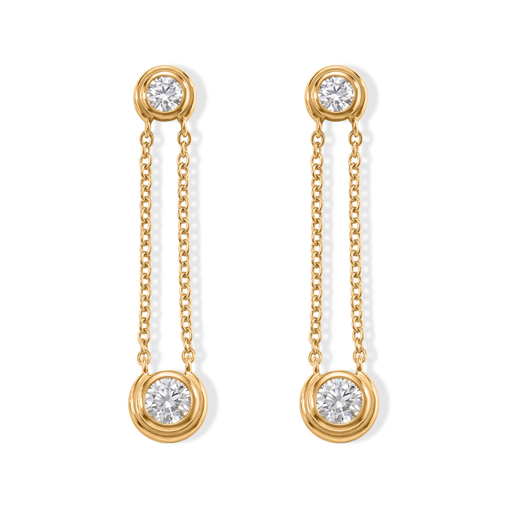 D'joy Moissanite Dangling Earring Sterling Silver  1.400  Ct._8802708