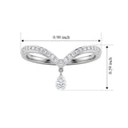 Luxuriant Lab Grown Diamond Ring in Rhodium OverlaySterling Silver  0.260  Ct._8803629_5