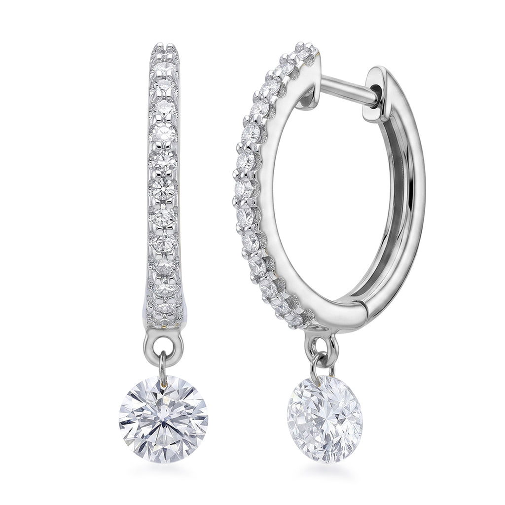 Luxuriant Lab Grown Diamond Earring in Rhodium OverlaySterling Silver  1.008  Ct._8803648