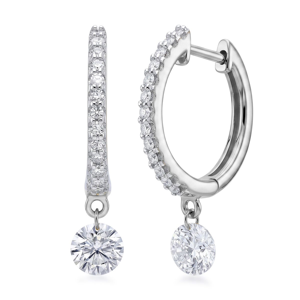 Luxuriant Lab Grown Diamond Earring in Rhodium OverlaySterling Silver  1.008  Ct. 8803648 0
