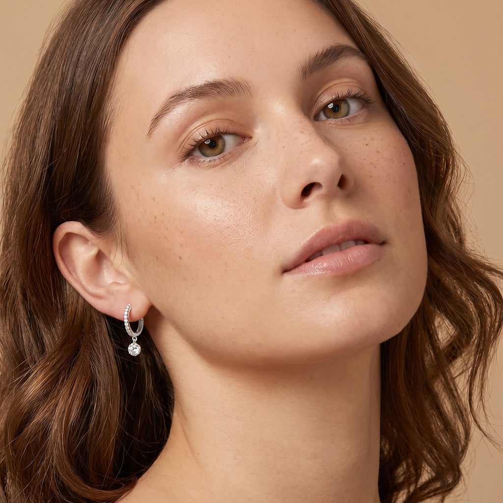 Luxuriant Lab Grown Diamond Earring in Rhodium OverlaySterling Silver  1.008  Ct._8803648_2