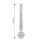Luxuriant Lab Grown Diamond Earring in Rhodium OverlaySterling Silver  1.008  Ct._8803648_4