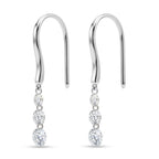 Luxuriant Lab Grown Diamond Earring in Rhodium OverlaySterling Silver  1.000  Ct._8803666_3