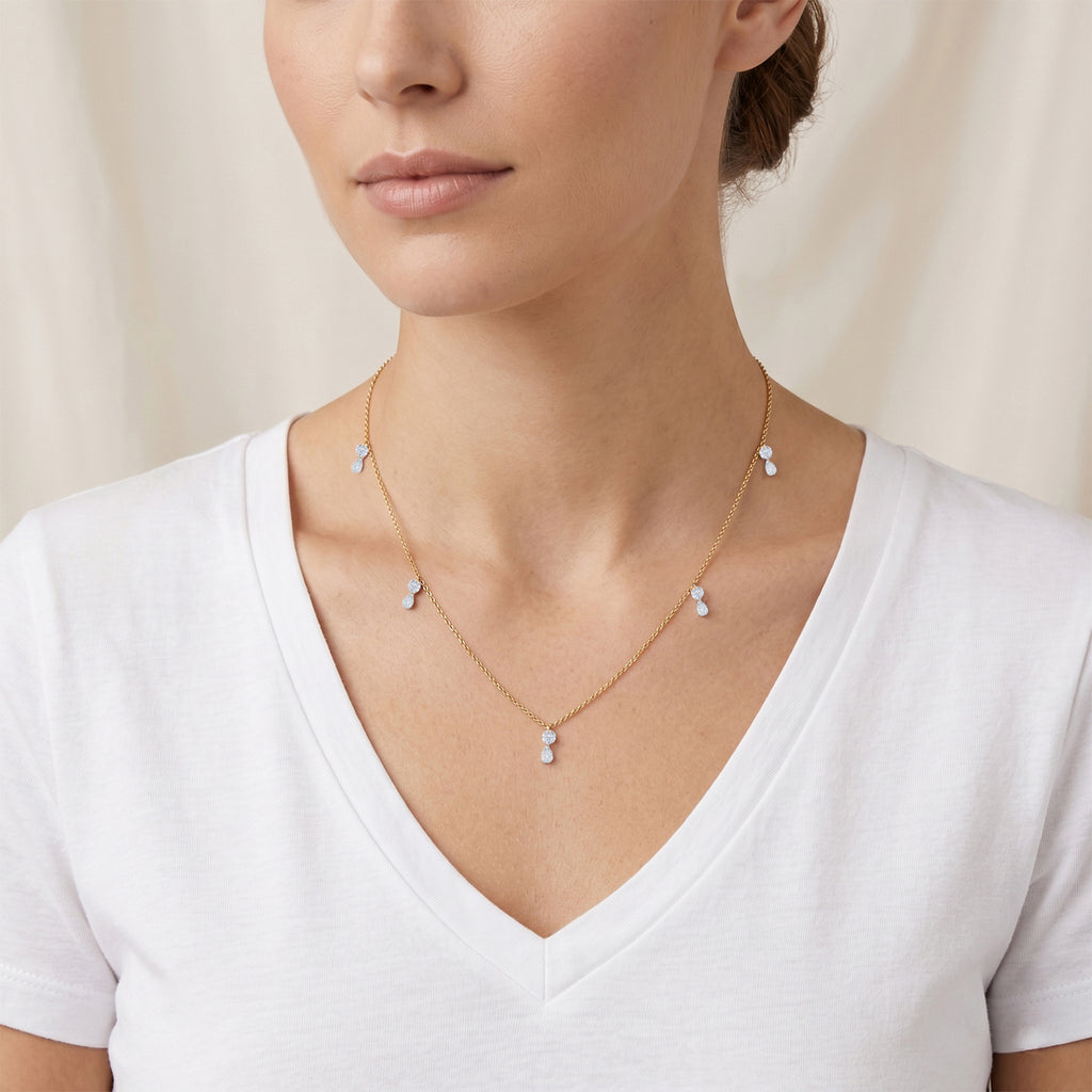 Luxuriant Lab Grown Diamond Necklace (Size - 20) in 18K YG VermeilSterling Silver  1.000  Ct._8803669_1