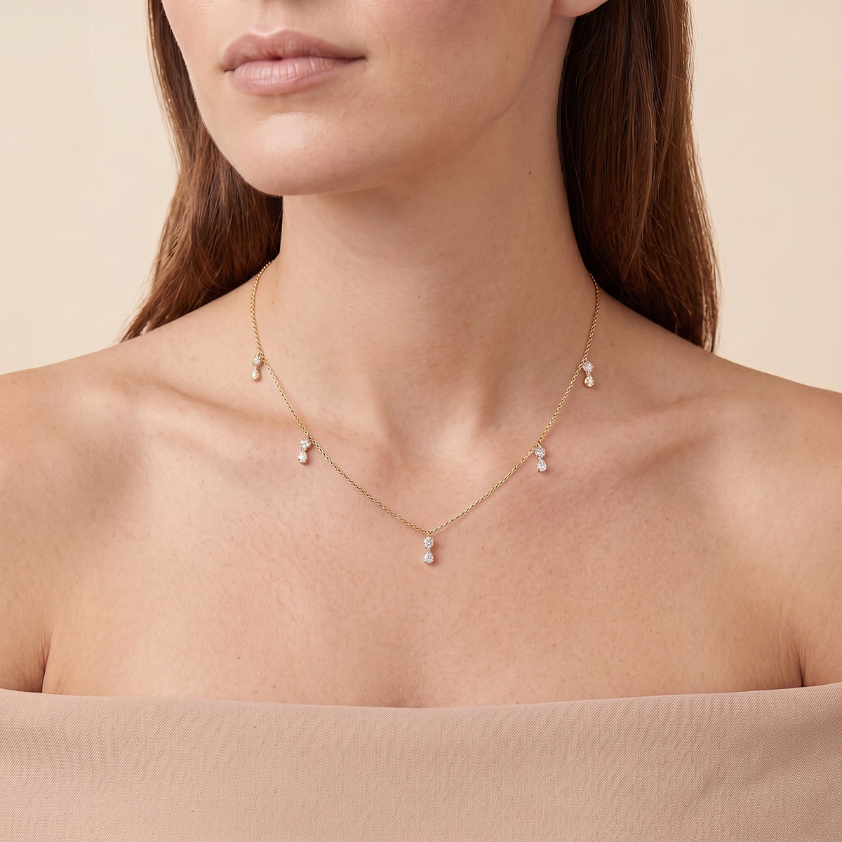 Luxuriant Lab Grown Diamond Necklace (Size - 20) in 18K YG VermeilSterling Silver  1.000  Ct. 8803669 2