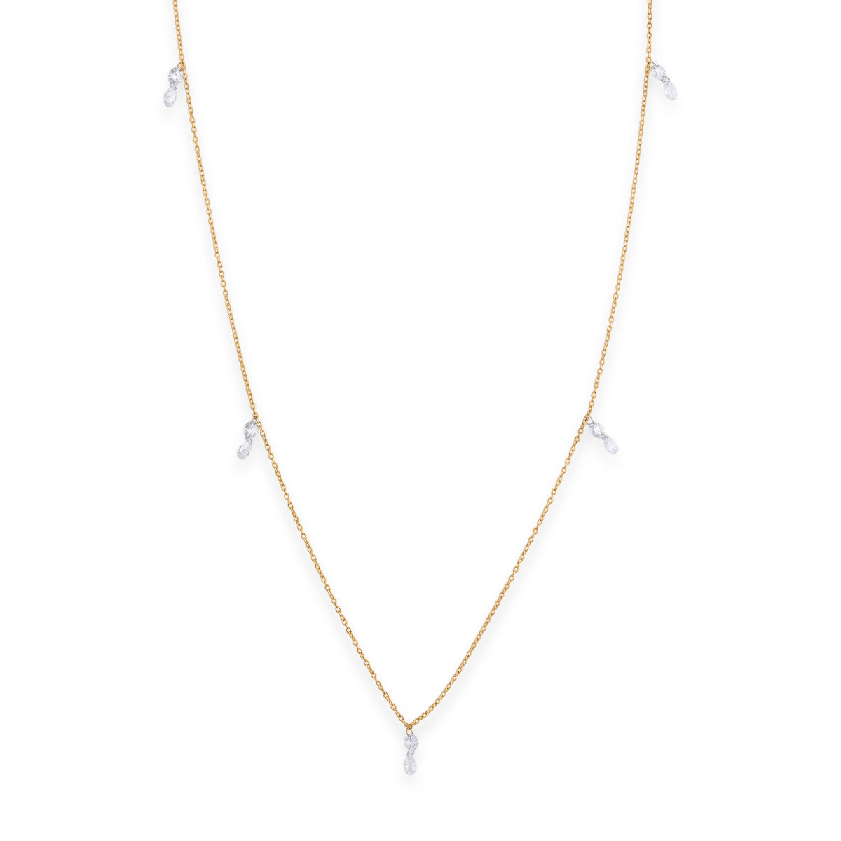 Luxuriant Lab Grown Diamond Necklace (Size - 20) in 18K YG VermeilSterling Silver  1.000  Ct. 8803669 3