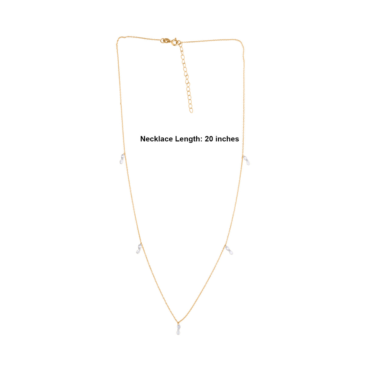 Luxuriant Lab Grown Diamond Necklace (Size - 20) in 18K YG VermeilSterling Silver  1.000  Ct. 8803669 5