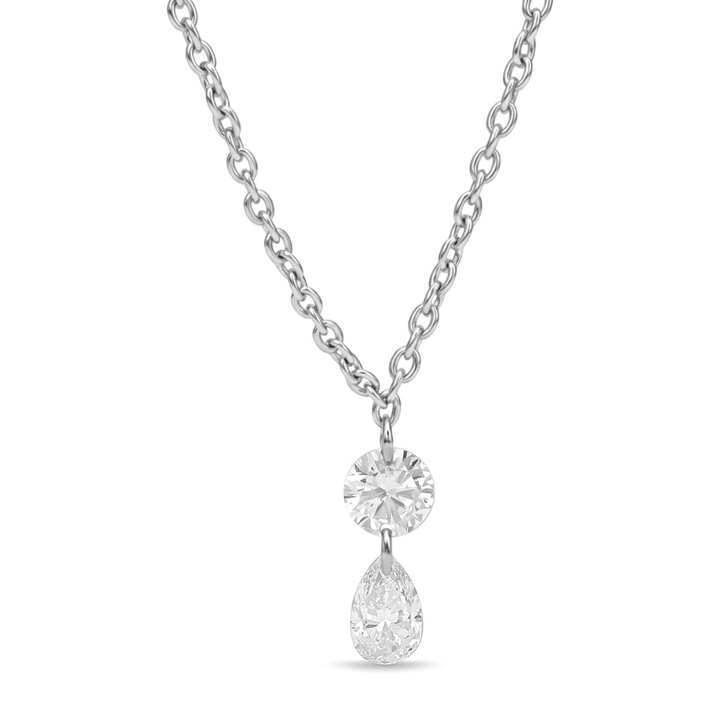 Luxuriant Lab Grown Diamond Necklace (Size - 20) in Rhodium OverlaySterling Silver  1.000  Ct._8803670