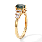 D'Joy - AAA Grandidierite & Natural White Diamond Ballerina Ring in 18K Vermeil Yellow Gold Plated Sterling Silver 1.00 Ct._8804327_3
