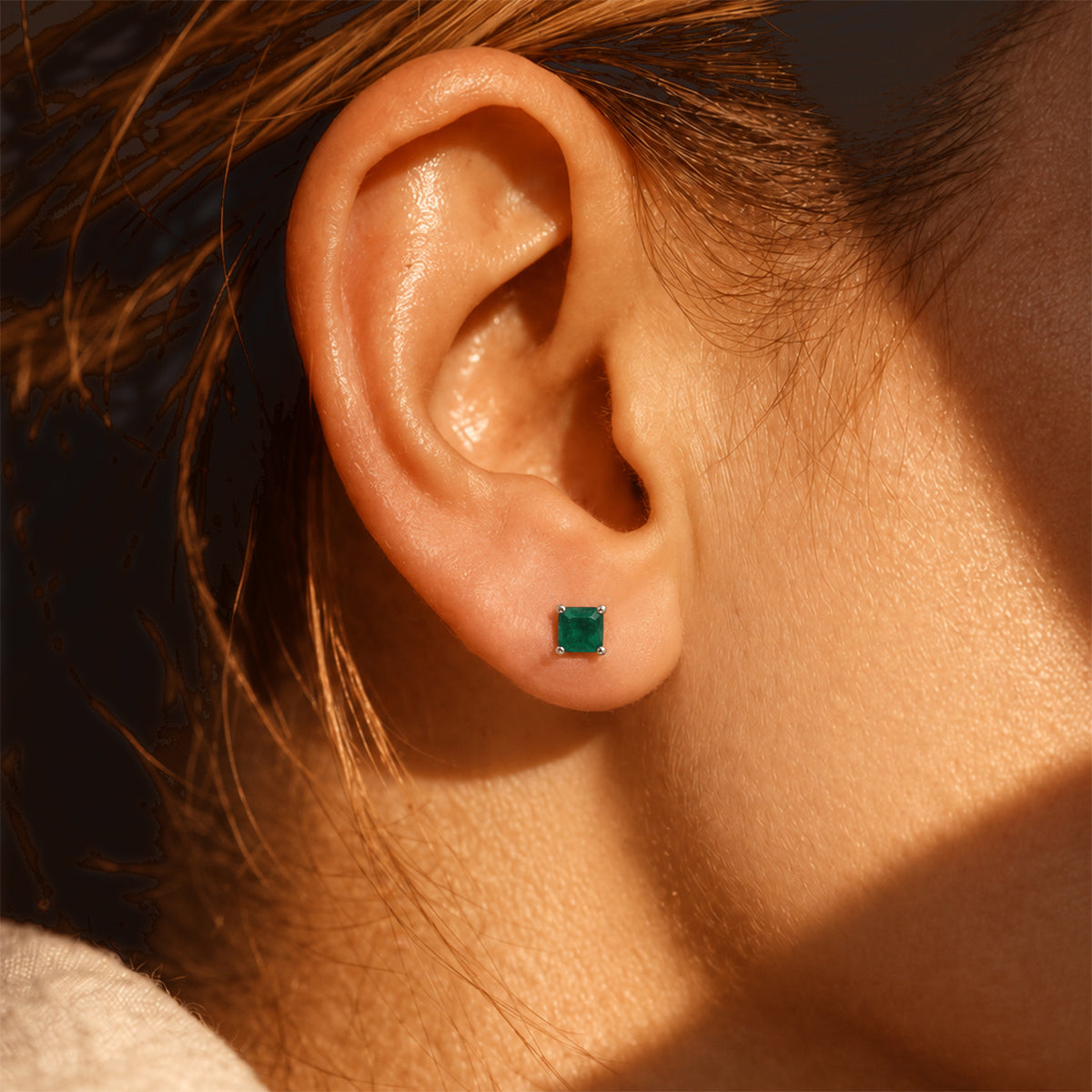 D'Joy - AAA Grandidierite Solitaire Stud Earring with Push Post in Platinum Overlay Sterling Silver 8804429 1