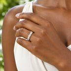 Luxuriant - Lab Grown Diamond (SI/G-H) Ring in Platinum Overlay Sterling Silver_8804952_1
