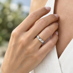 Luxuriant - Lab Grown Diamond (SI/G-H) Ring in Platinum Overlay Sterling Silver_8804952_2