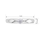 Luxuriant - Lab Grown Diamond (SI/G-H) Ring in Platinum Overlay Sterling Silver_8804976_5
