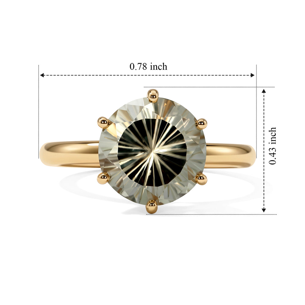 14K Yellow Gold AAA Turkizite Solitaire Ring, Gold Wt.1.53 Gms  3.058  Ct._8806562_5