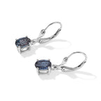 Luxuriant Lab Grown Alexandrite Solitaire Lever Back Earring in Platinum OverlaySterling Silver  2.446  Ct._8809448_3