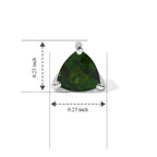 D'Joy - Natural Chrome Diopside Solitaire Stud Earring with Push Post in Platinum Overlay Sterling Silver 1.05 Ct._8810570_4