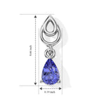 D'joy Tanzanite Dangling Earring in Platinum OverlaySterling Silver  0.778  Ct._8811367_5