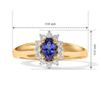 D'joy Tanzanite, White Zircon Main Stone With Surrounding Stone Ring Sterling Silver  0.787  Ct._8811401_5