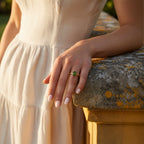 D'Joy - Natural Chrome Diopside Solitaire Ring in Yellow Gold Plated Sterling Silver 1.10 Ct._8811841_2