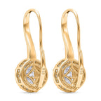 Luxuriant - SGL Certified Lab Grown Diamond Drop Earring with Lever Back in 18K Vermeil Yellow Gold Plated Sterling Silver 3.00 Ct._8813206_4