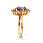 Tanzanite, Multi Gemstones Ring in 18K YG VermeilSterling Silver  2.190  Ct._8813452_3