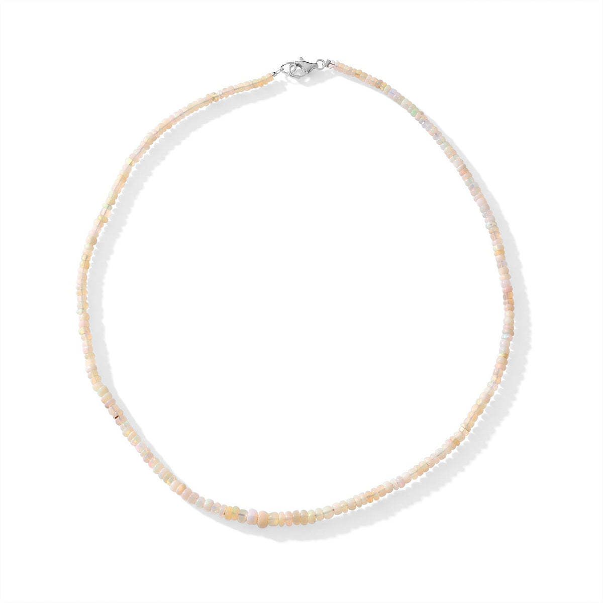 Ethiopian Opal Beads Necklace (Size - 18) 35.00 Ct. 8814286 0
