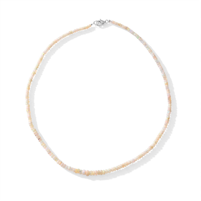 Ethiopian Opal Beads Necklace (Size - 18) 35.00 Ct._8814286