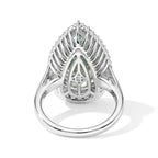 D'joy Green Moissanite, Moissanite Ring in Rhodium OverlaySterling Silver  10.640  Ct._8817963_4