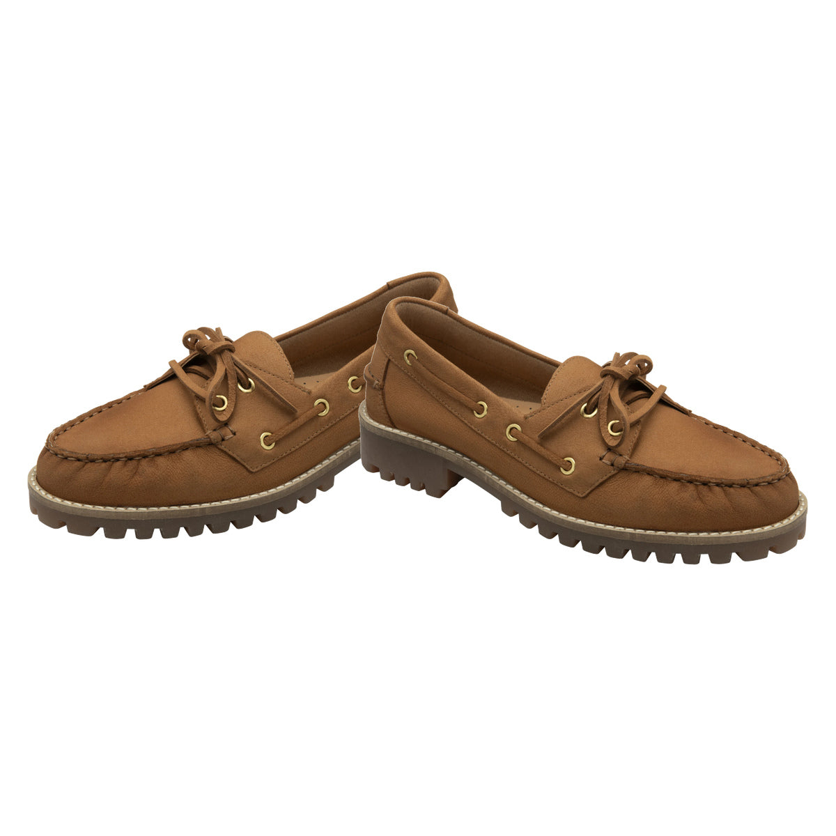 Ravel Premium Leather Norham Slip-On Boat Shoes (Size 4) - Tan 8818143 0