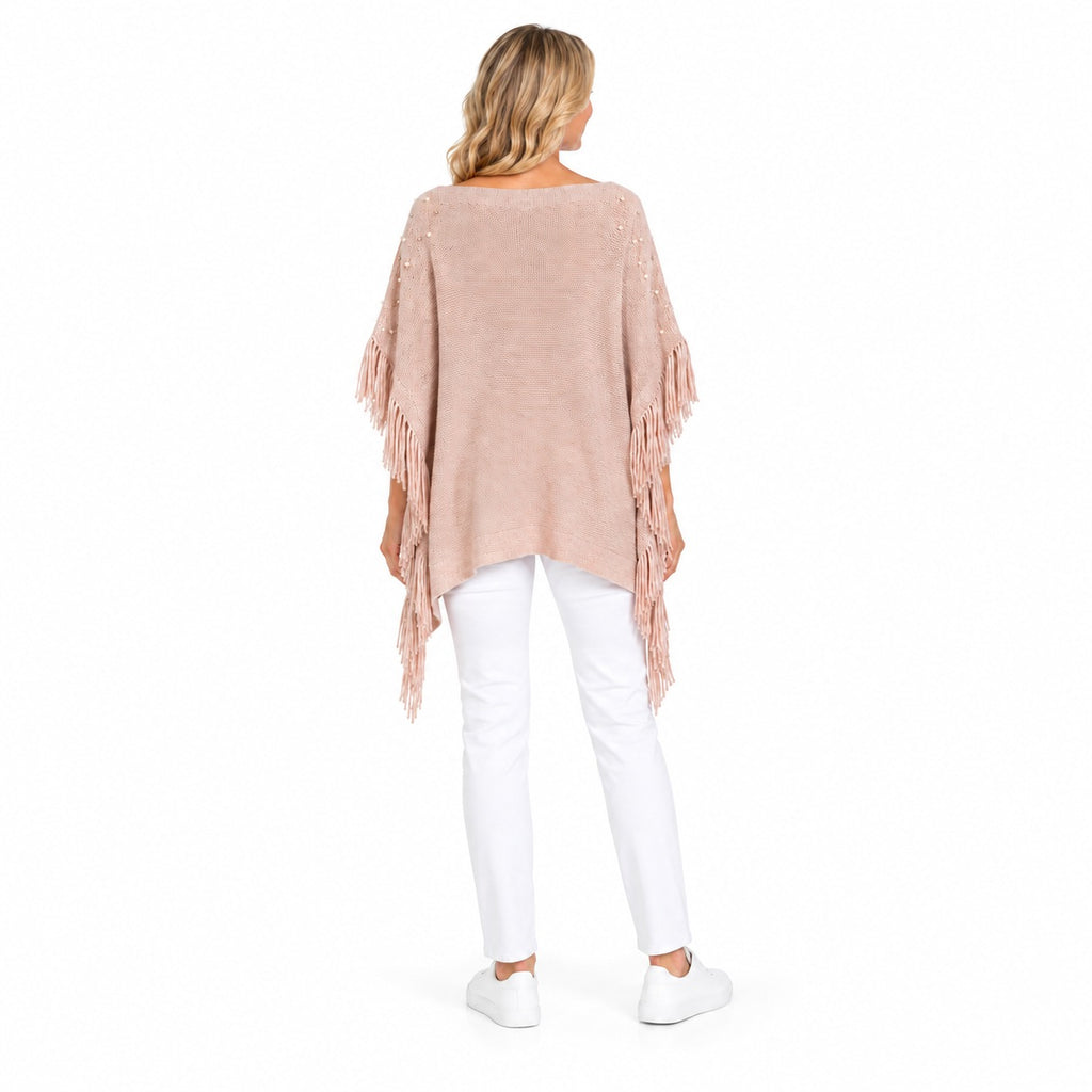Closeout Deal Acrylic Poncho (Size - One Size) - Nude_8818190_1