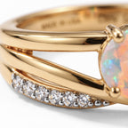 D'joy Ethiopian Opal, Zircon Fancy Ring Sterling Silver  0.890  Ct._8819950_2