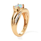 D'joy Ethiopian Opal, Zircon Fancy Ring Sterling Silver  0.890  Ct._8819950_3
