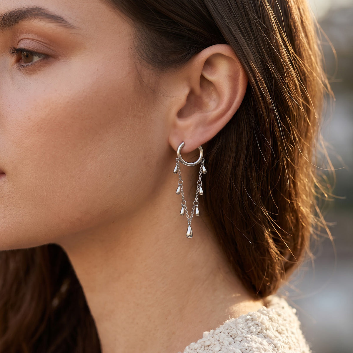 Lucy Q - Teardrop Earring with Hoop 8823049 1