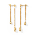 Lucy Q - Double Teardrop Earring in Yellow Gold Plated Sterling Silver_8823273_3