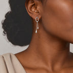 Lucy Q - Dangling Earring with Push Back in in Rhodium Overlay Sterling Silver_8823275_2