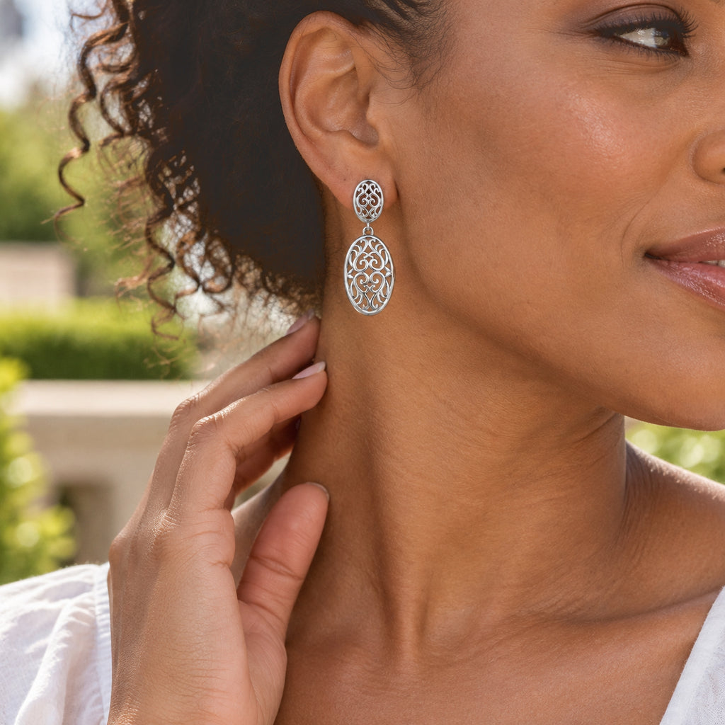 Lucy Q in Rhodium OverlaySterling Silver Dangling Earring_8823292_2