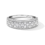 Luxuriant - Lab Grown Diamond (SI/G-H) Ring in Rhodium Overlay Sterling Silver 1.00 Ct._8824679