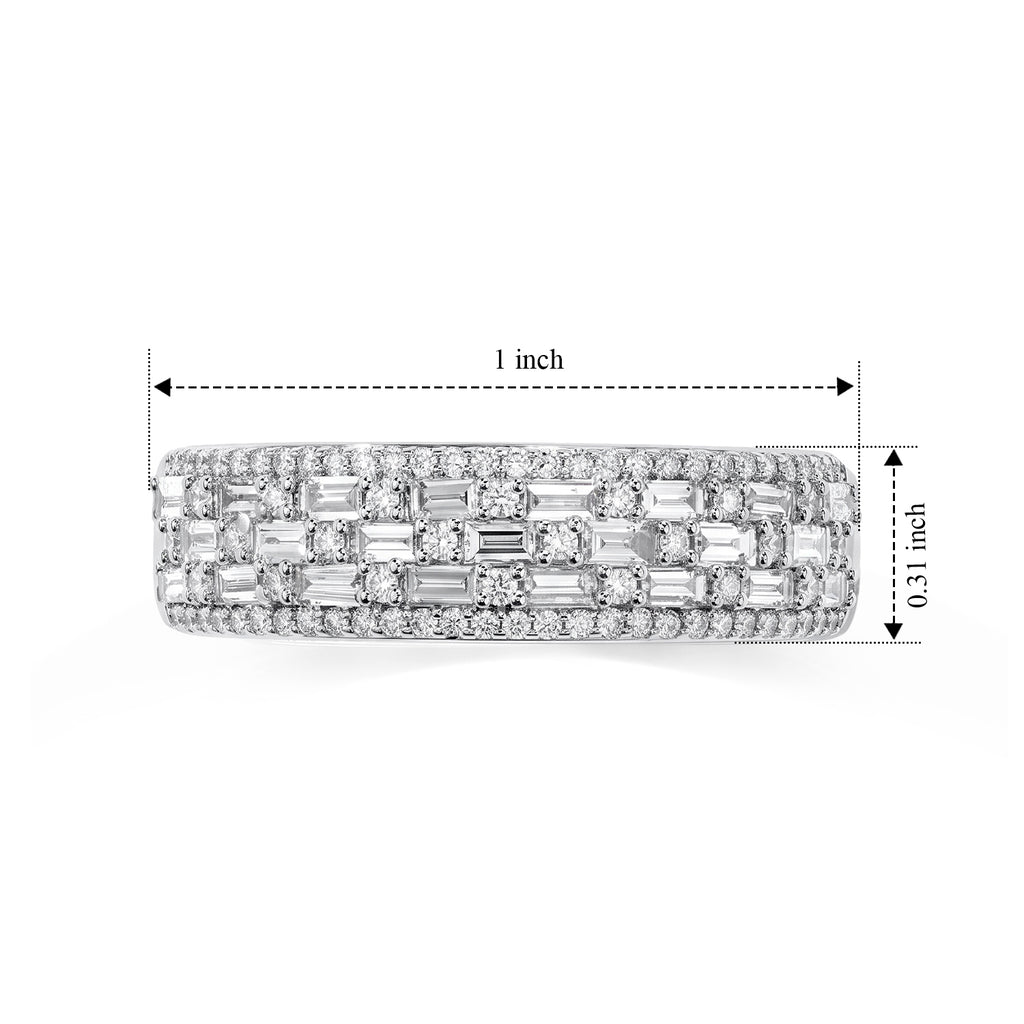 Luxuriant - Lab Grown Diamond (SI/G-H) Ring in Rhodium Overlay Sterling Silver 1.00 Ct._8824679_5