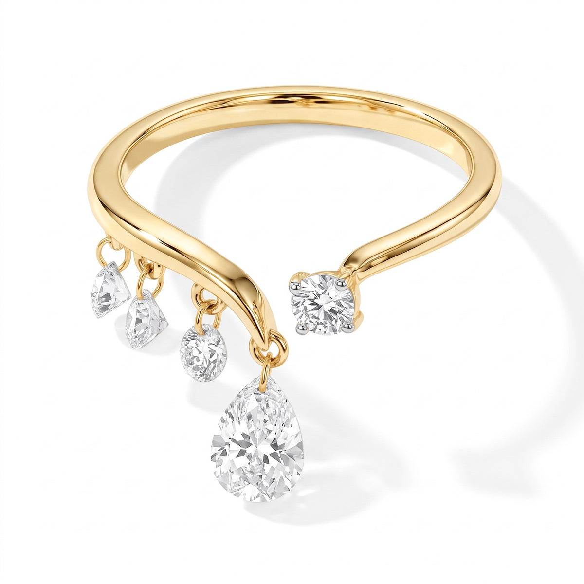 Luxuriant Lab Grown Diamond Ring in 18K YG VermeilSterling Silver  1.130  Ct. 8824698 0