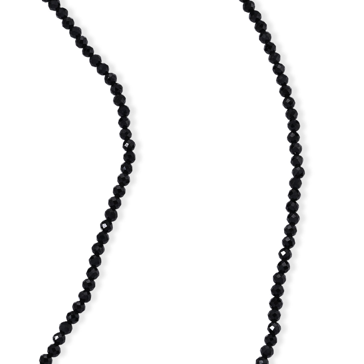 EverTrue - Black Spinel &amp; White Baroque Pearl Beads Necklace (Size - 20) with Magnetic Lock 60.00 Ct. 8824800 1