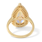 Luxuriant - Ethiopian Opal & Multi Gemstones Halo Ring in 18K Vermeil Yellow Gold Plated Sterling Silver 5.55 Ct._8825026_4