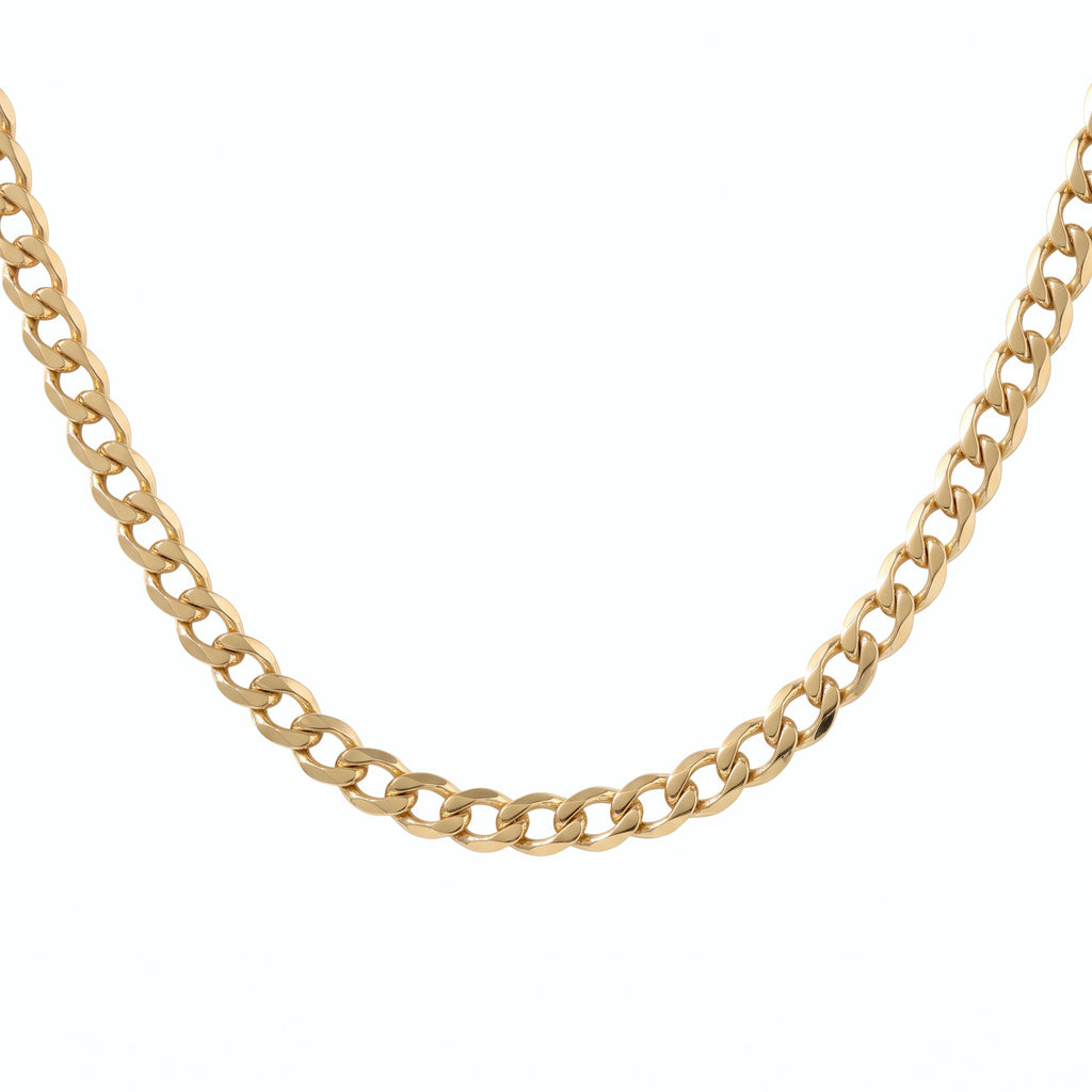 9K Yellow Gold Curb Necklace (Size - 20), Gold Wt.16.70 Gms_8828840