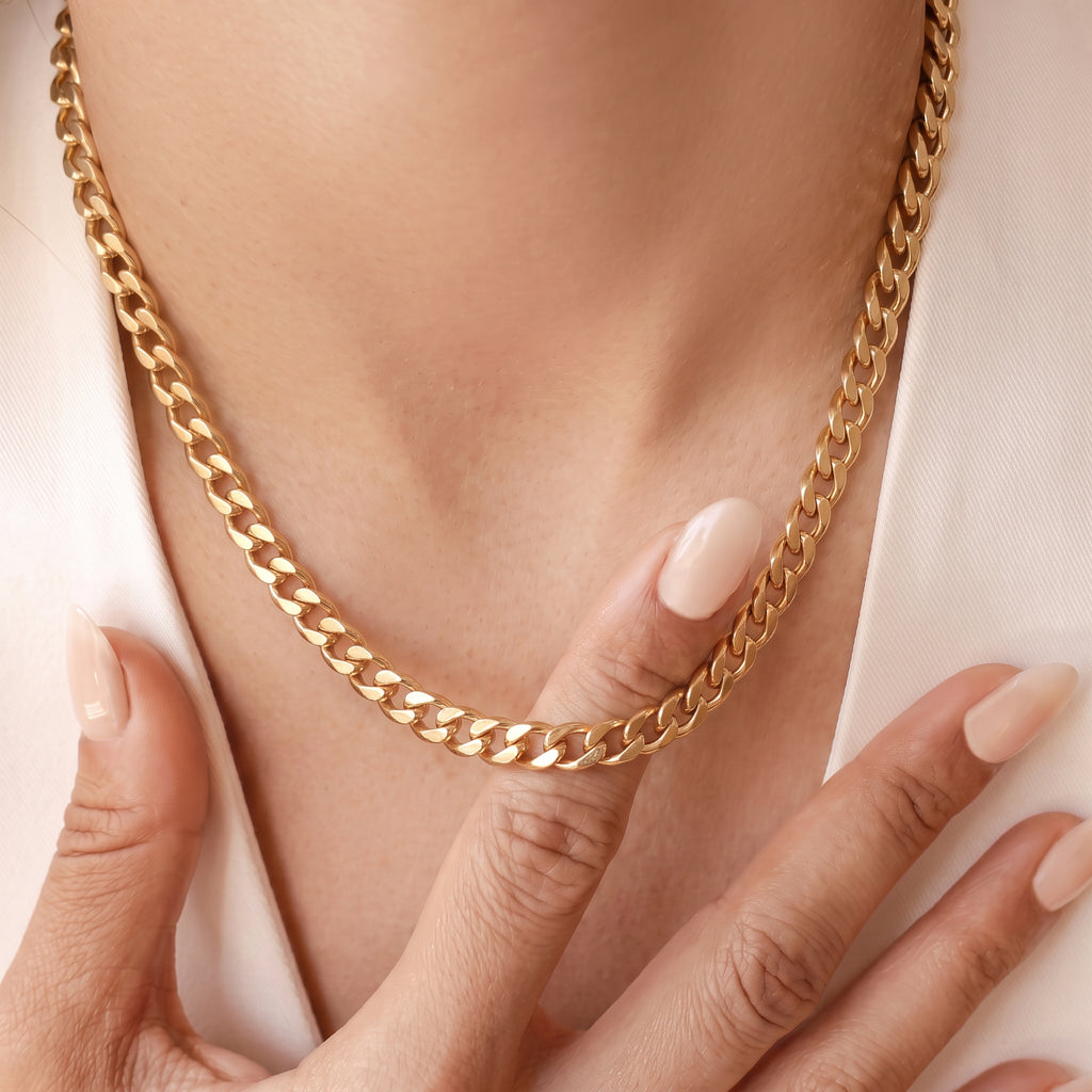 9K Yellow Gold Curb Necklace (Size - 20), Gold Wt.16.70 Gms_8828840_1