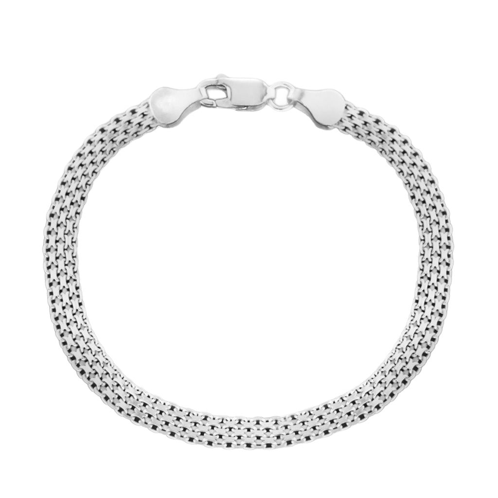 OTO- Italian Made Sterling Silver Bismark Bracelet (Size - 7.5)_8828845