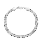 OTO- Italian Made Sterling Silver Bismark Bracelet (Size - 7.5)_8828845
